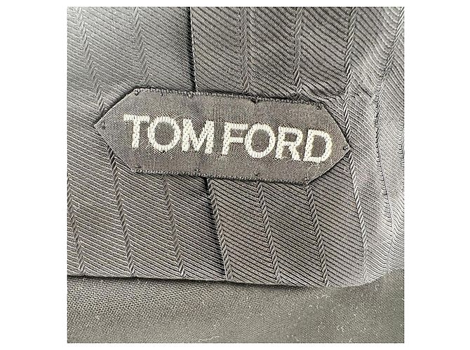 Einreihige Weste aus schwarzer Wolle von Tom Ford - Ansicht 4