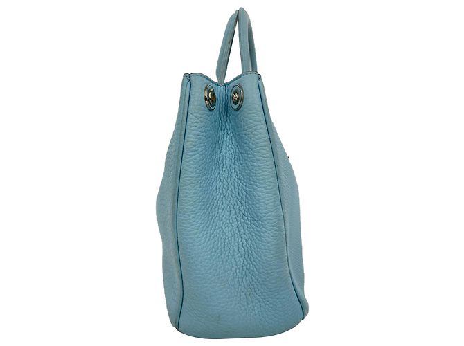 Tote Diorissimo Large in pelle azzurro chiaro Dior Marrone Rosa - vista 2