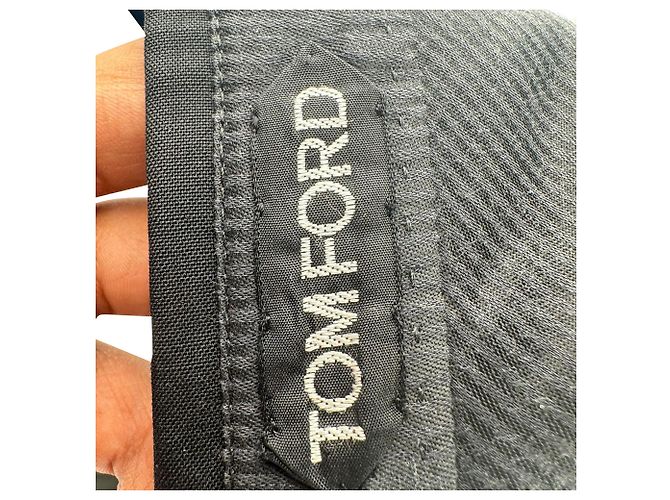 Tom Ford gerade Hose aus schwarzer Rayon - Ansicht 6