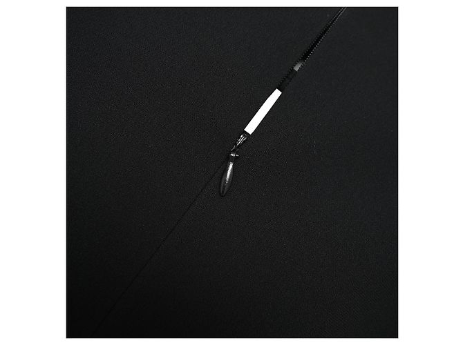 Mini abito a maniche lunghe Miu Miu in triacetato nero - vista 12