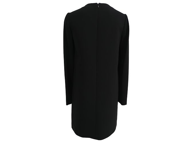 Mini abito a maniche lunghe Miu Miu in triacetato nero - vista 3