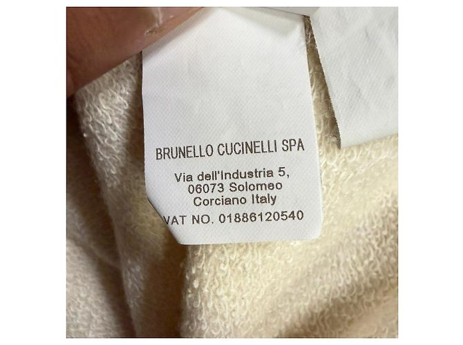 Paillettenpullover Brunello Cucinelli aus Beige Polyamid - Ansicht 7