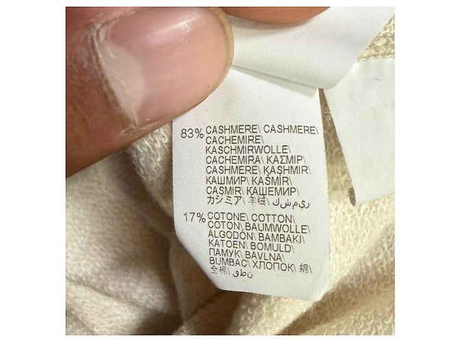 Paillettenpullover Brunello Cucinelli aus Beige Polyamid - Ansicht 9