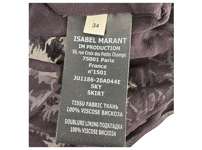 Gonna Angelica in viscosa multicolore Isabel Marant Étoile - vista 9