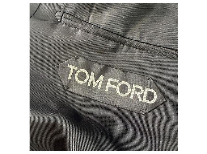 Tom Ford Single-Breasted Blazer in Black Wool - view 6