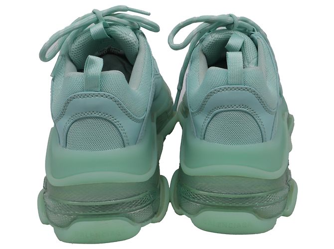 Balenciaga Triple S Sneaker mit transparenter Sohle aus Polyester in Mint Grün - Ansicht 5