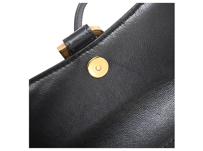 Borsa a tracolla Hourglass in pelle nera Balenciaga Nero - vista 10