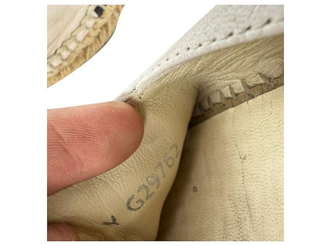 Timeless Ballerine espadrilles Chanel CC in pelle di agnello nude Marrone Carne - vista 10