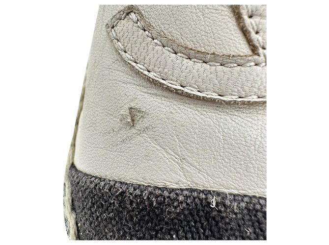 Timeless Ballerine espadrilles Chanel CC in pelle di agnello nude Marrone Carne - vista 7