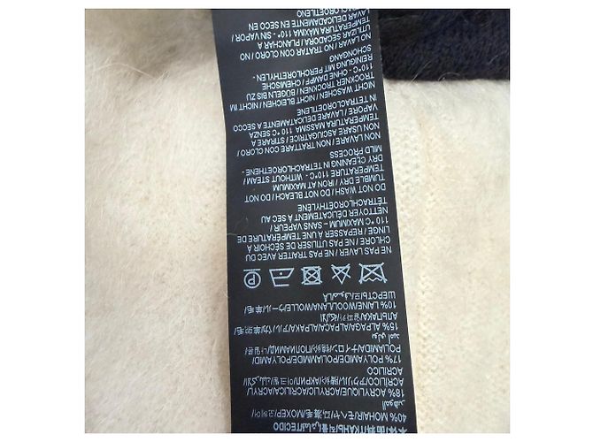 Zweifarbiger Saint Laurent Pullover aus mehrfarbigem Mohair Mehrfarben - Ansicht 10