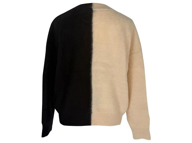 Zweifarbiger Saint Laurent Pullover aus mehrfarbigem Mohair Mehrfarben - Ansicht 5