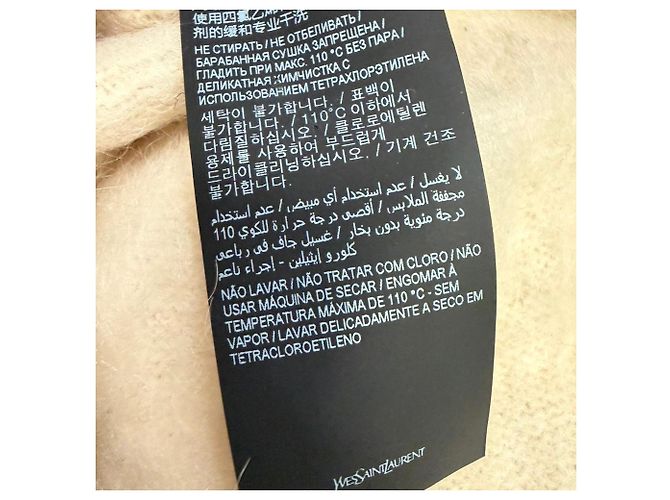Zweifarbiger Saint Laurent Pullover aus mehrfarbigem Mohair Mehrfarben - Ansicht 9