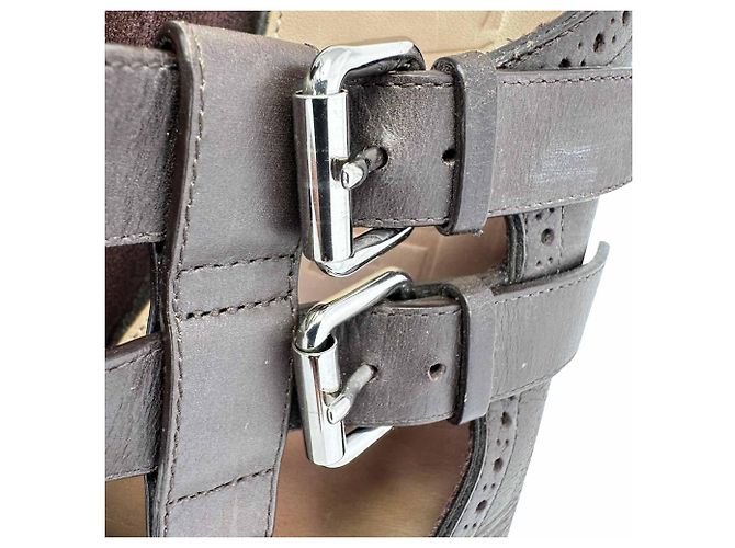 Mules Loewe Campo Mary Jane in pelle marrone - vista 12