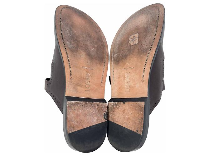 Mules Loewe Campo Mary Jane in pelle marrone - vista 8