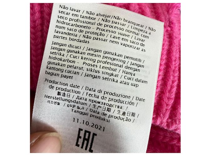Valentino Garavani Strickpullover mit Federdetails aus rosa Wolle Pink - Ansicht 12