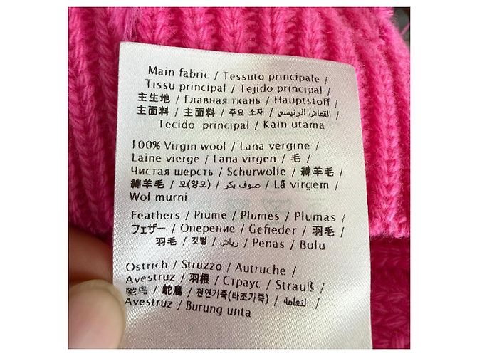Valentino Garavani Strickpullover mit Federdetails aus rosa Wolle Pink - Ansicht 6