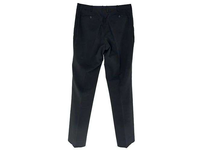Prada Hose mit geradem Bein aus schwarzem Polyester - Ansicht 2