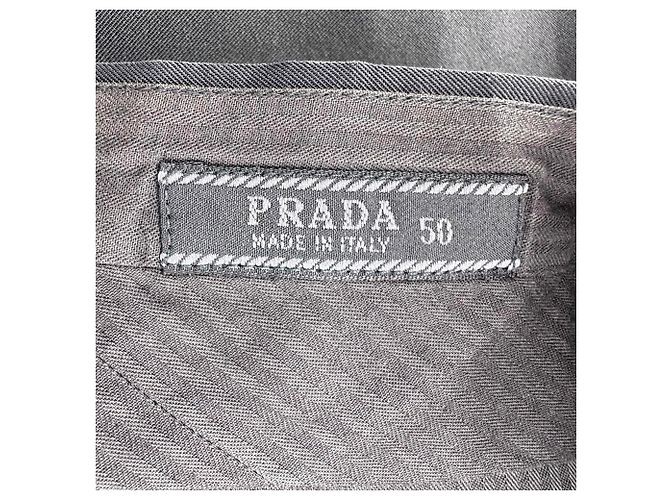 Prada Hose mit geradem Bein aus schwarzem Polyester - Ansicht 7
