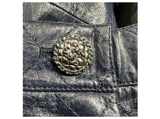 Timeless Chanel Hose aus schwarzem Lammleder - Ansicht 3