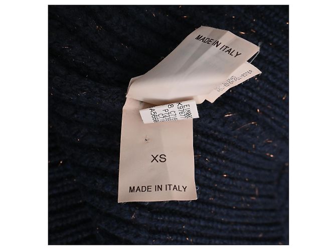 Brunello Cucinelli Rollkragenpullover aus geripptem Cashmere in Navy Blue Blau Marineblau - Ansicht 8