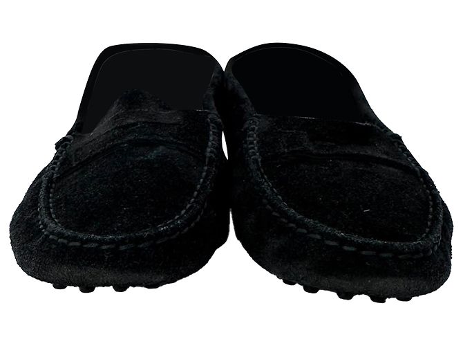 Mocassini Gommino Tod's in scamosciato nero - vista 2