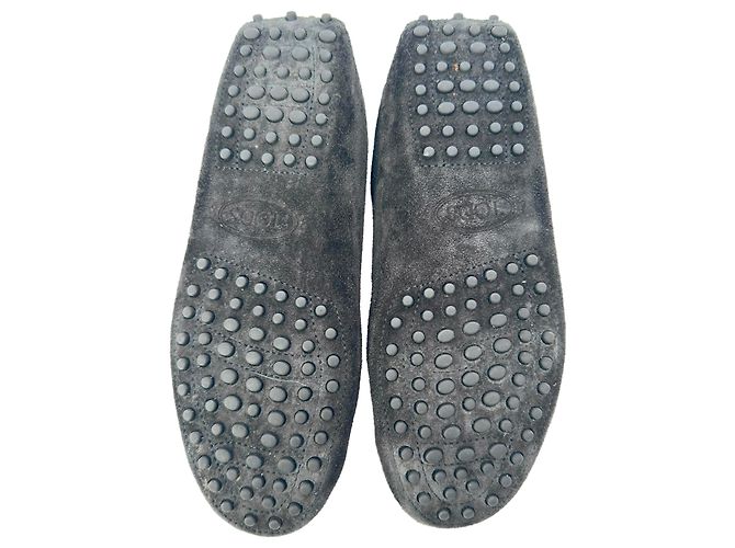Mocassini Gommino Tod's in scamosciato nero - vista 8
