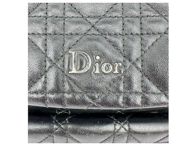 Sac à dos Dior Stardust Cannage en cuir d'agneau matelassé noir - vue 3
