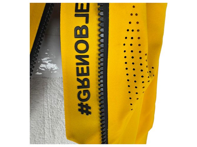 Giacca da sci Moncler Grenoble Teche in poliammide gialla Giallo - vista 12