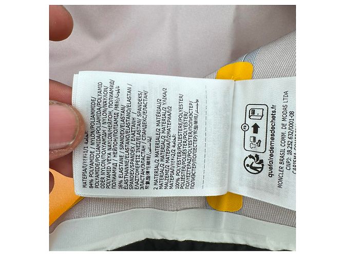 Giacca da sci Moncler Grenoble Teche in poliammide gialla Giallo - vista 21