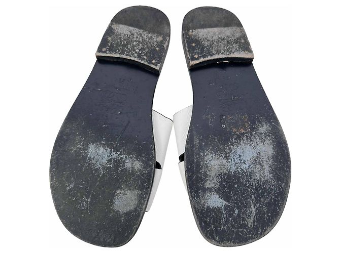 Sandali bassi Loewe Logo in pelle bianca Bianco - vista 11