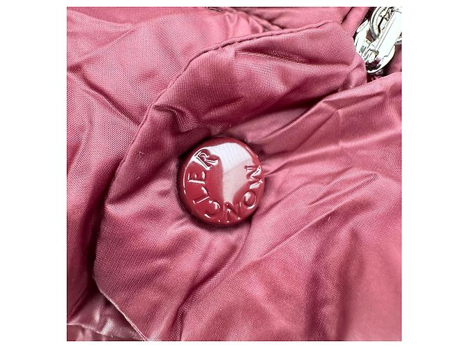 Moncler Lans Zip-Up Down Jacket in Burgundy Polyamide Red Dark red - view 6