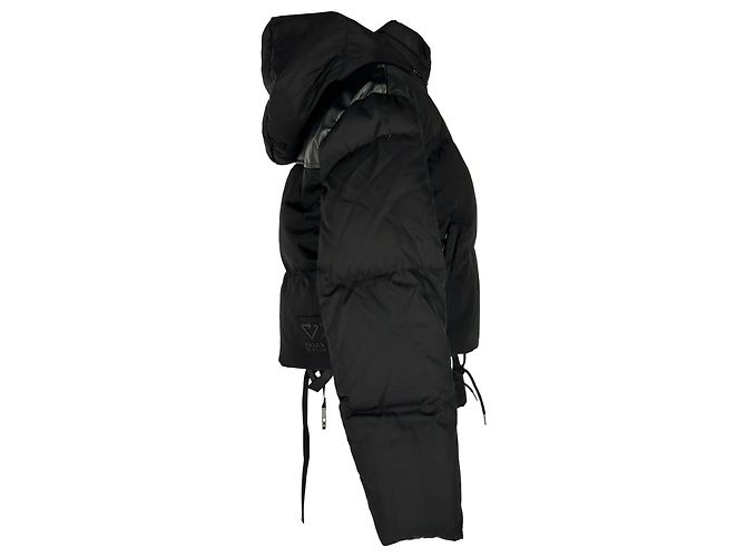 Prada Re-Nylon Steppjacke in Schwarz aus Polyamid - Ansicht 2