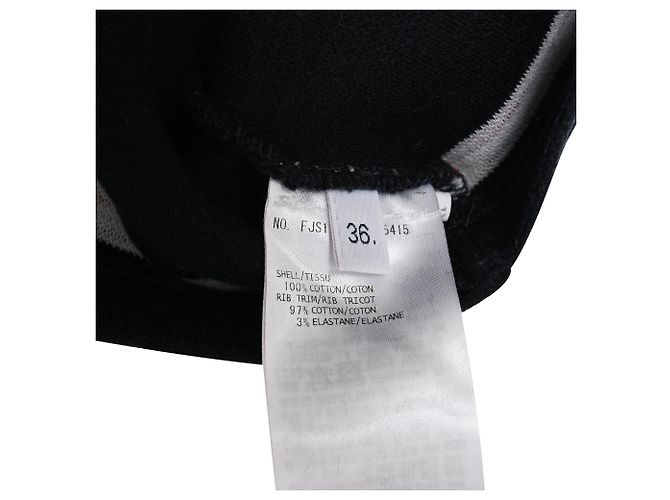 Camiseta de cuello redondo Thom Browne en algodón azul marino - vista 6