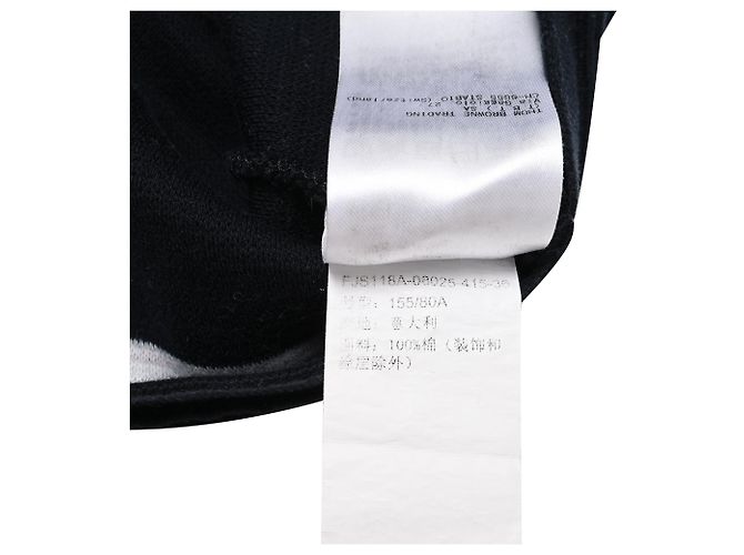 Camiseta de cuello redondo Thom Browne en algodón azul marino - vista 8
