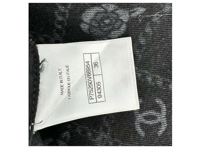 Timeless Jeans a gamba dritta con logo Chanel in cotone multicolore - vista 5
