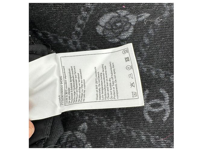 Timeless Jeans a gamba dritta con logo Chanel in cotone multicolore - vista 8