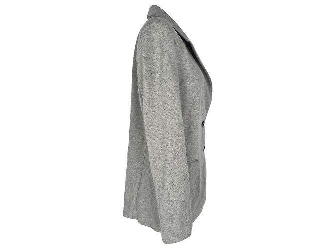 Blazer de botonadura sencilla Brunello Cucinelli en cachemira gris - vista 2