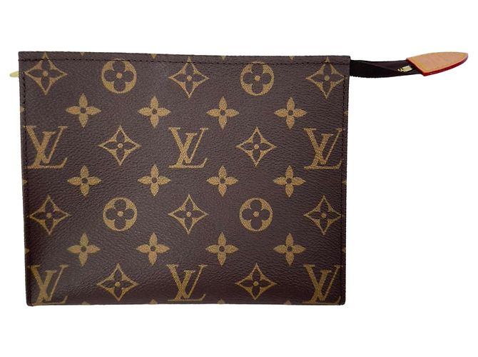 Beauty case Louis Vuitton in Toile Monogram e Pelle Marrone - vista 15