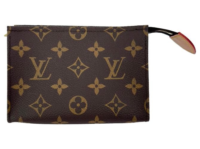 Beauty case Louis Vuitton in Toile Monogram e Pelle Marrone - vista 27