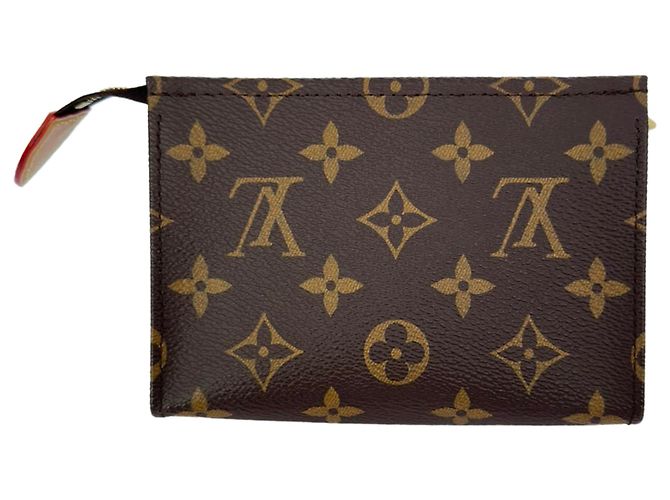 Beauty case Louis Vuitton in Toile Monogram e Pelle Marrone - vista 29