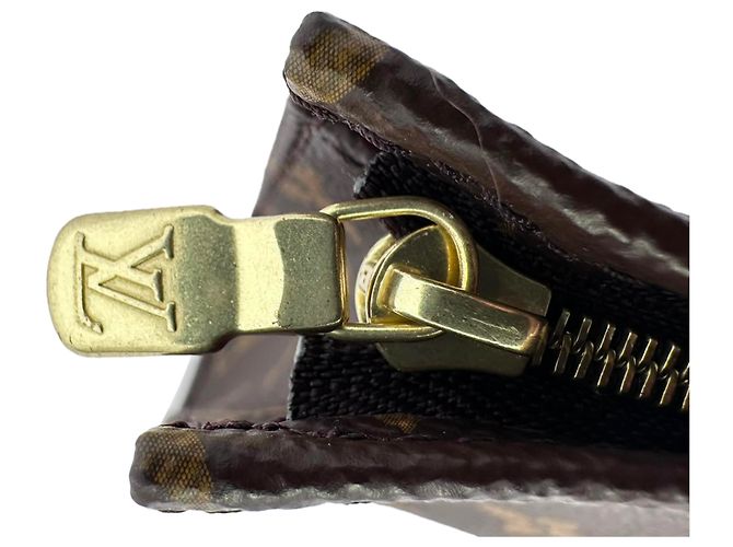 Beauty case Louis Vuitton in Toile Monogram e Pelle Marrone - vista 33