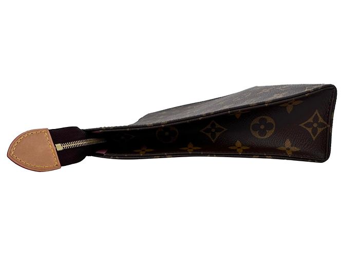 Beauty case Louis Vuitton in Toile Monogram e Pelle Marrone - vista 4