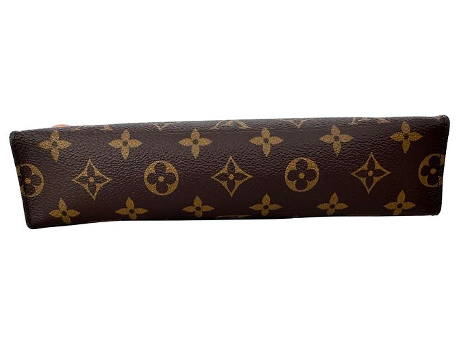 Beauty case Louis Vuitton in Toile Monogram e Pelle Marrone - vista 5