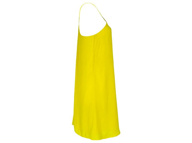 Ärmelloses Ralph Lauren Mini-Kleid aus gelbem Polyester - Ansicht 2