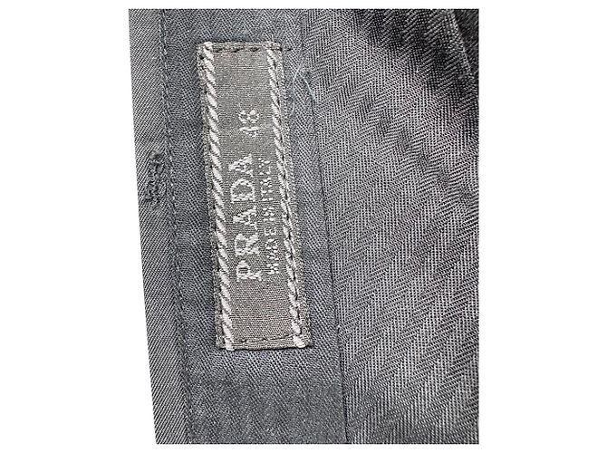 Prada gerade Hose aus schwarzer Viskose - Ansicht 3