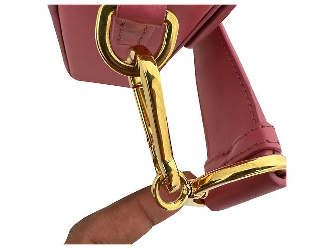 Dior 30 Montaigne Box Schultertasche aus rosa Leder Python drucken - Ansicht 10