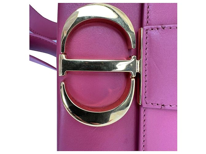 Dior 30 Montaigne Box Schultertasche aus rosa Leder Python drucken - Ansicht 12