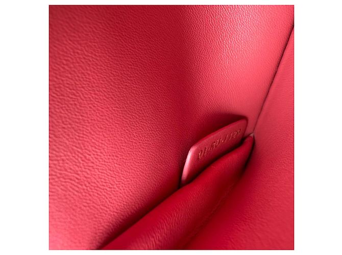 Dior 30 Montaigne Box Schultertasche aus rosa Leder Python drucken - Ansicht 19