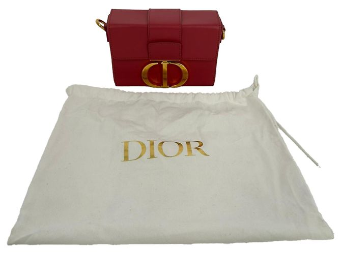 Dior 30 Montaigne Box Schultertasche aus rosa Leder Python drucken - Ansicht 21