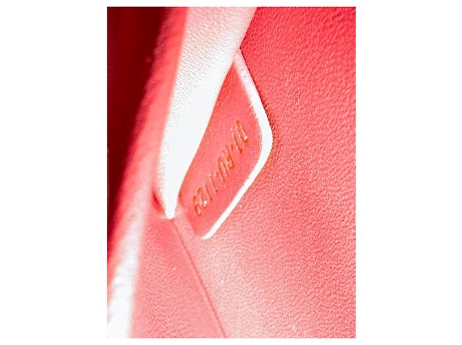 Dior 30 Montaigne Box Schultertasche aus rosa Leder Python drucken - Ansicht 25